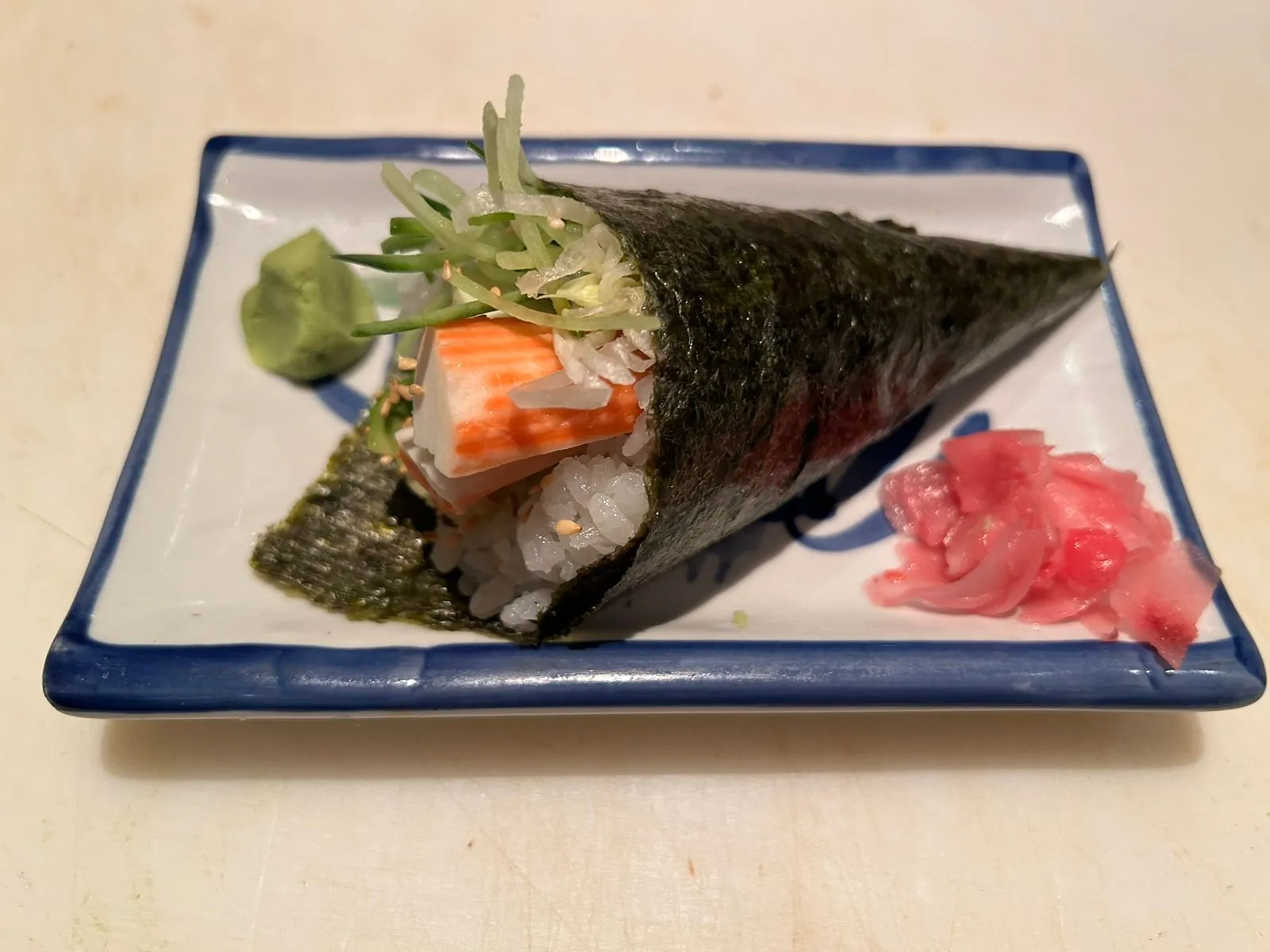 Crab Stick Hand Roll